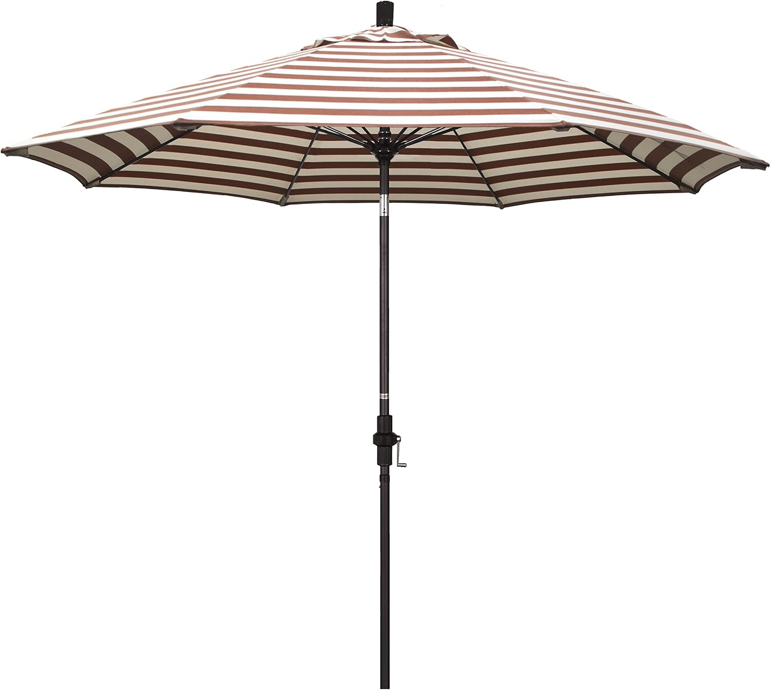 Amazon Com California Umbrella Gscuf908117 F93 9 Round Aluminum Pole Fiberglass Rib Market Patio Umbrella Red White Garden Outdoor