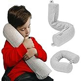 Dot¨ Twist Memory Foam Kids Travel Pillow for Airplanes - Neck Pillows for Travel, Sleeping - Airplane Pillow for Neck Suppor
