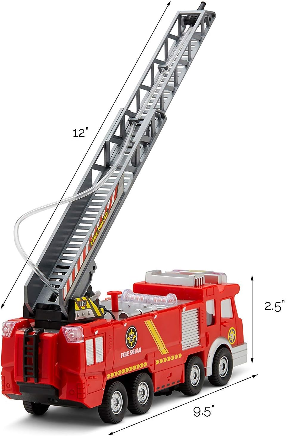 toy fire engine that sprays water
