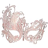 Coddsmz Laser Cut Metal Women's Masquerade Mask Venetian Party Mardi Gras Halloween Mask