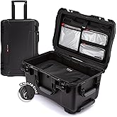 NANUK 938 Pro Photo with N-Cubik – Waterproof Travel Camera Hard Case with 17S & 17M N-Cubik Insert and Wheels, 23.8” x 15.5” x 13.2”, Dustproof and Impact-Resistant, Ideal for Heavy Loads – Black