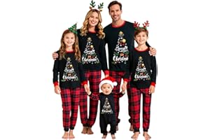 Onyagin Matching Christmas Pajamas For Family Xmas Pjs Sets Holiday Sleepwear Outfits For Women Men Couples Adults