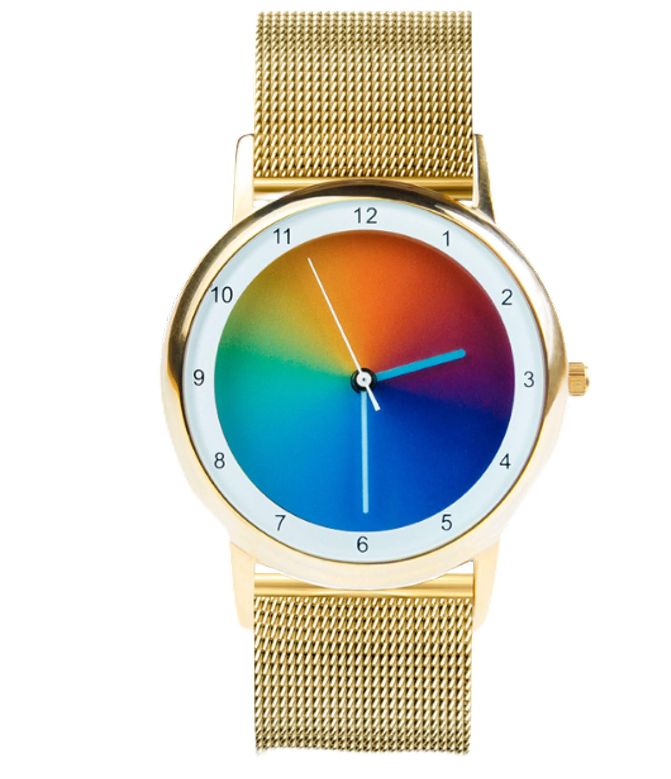 Rainbow Avantgardia Unisex Quartz Watch Gamma, gold, Bracelet