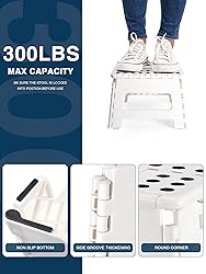 Dyforce Folding Step Stool 9 Inch, Kids Step