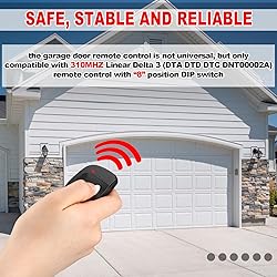 Kingdder 9 Pcs 8 Dip Switch 310mhz Garage Door