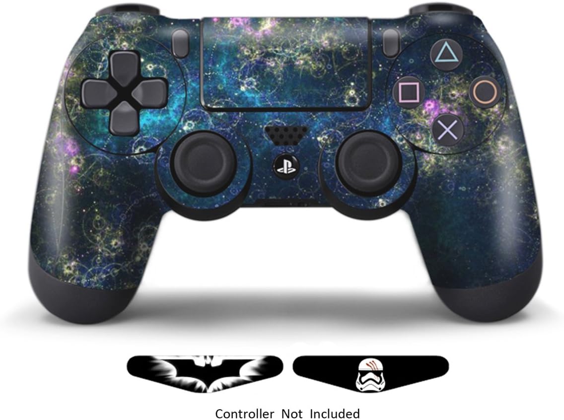 Skins for PS4 Controller - Stickers for Playstation 4 Games - Decals Cover for PS4 Slim Sony Play Station Four Controllers PS4 Pro Accessories PS4 Remote Dualshock 4 Skin - Universe
