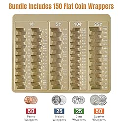 L LIKED 1PCS Brown Coin Counter Tray-Coin Sorter