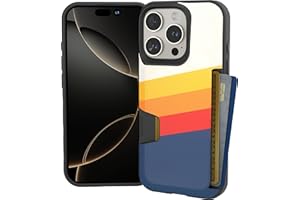 Smartish® iPhone 16 Pro Wallet Case - Wallet Slayer Vol. 1 [Slim + Protective] Credit Card Holder - Drop Tested Hidden Flip Card Slot Cover Compatible with Apple iPhone 16 Pro - Striped Up