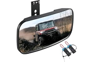 OFIG Ranger Rear View Mirror, UTV Rear View Mirror Compatible With 2017-2026 Polaris Ranger 500 570 900 XP 1000 XP/Crew, Requ