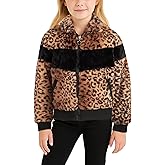 URBAN REPUBLIC Girls Winter Coat - Warm Plush Faux Fur Teddy Dress Coat and Zip Up Bomber Jacket for Girls (Sizes: 7-16)