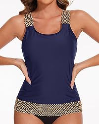 Aqua Eve Tankini Tops for Women Swimwear Top Only