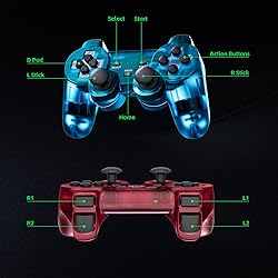 Burcica Wireless Controller for PS-2 Play 2 Double