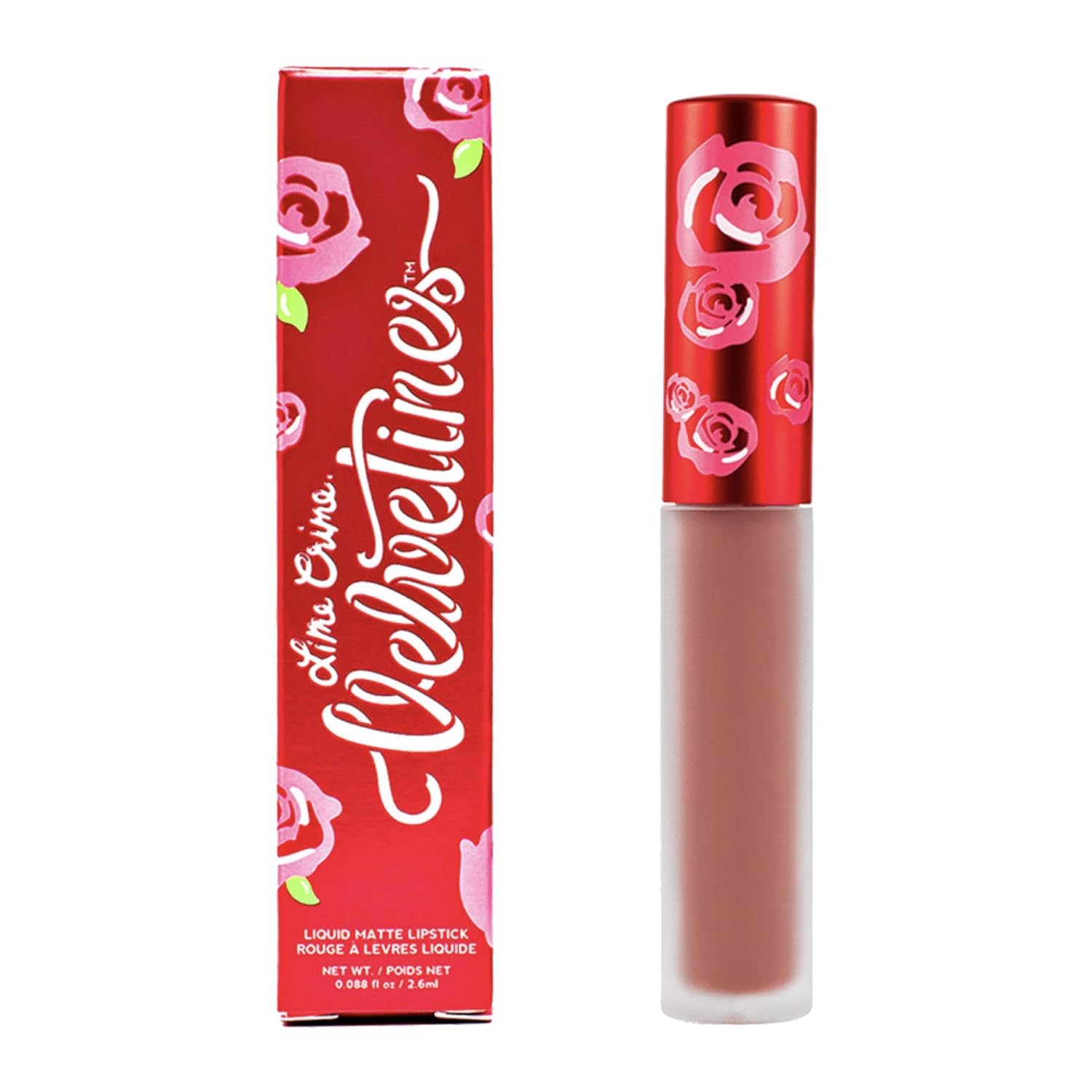 Lime Crime Velvetines Liquid Matte Lipstick, Elle - Apricot Nude - French Vanilla Scent - Long-Lasting Velvety Matte Lipstick - Won't Bleed or Transfer - Vegan