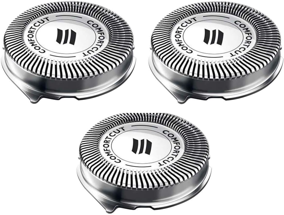 SH30 Replacement Heads Compatible with Philips Electric Shaver Series 3000, 2000, 1000 and S738 Click & Style, Shaving Heads Replacement, SH30/52