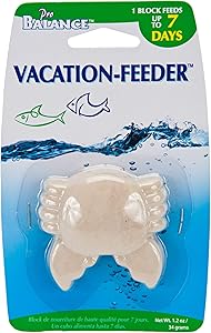 Penn Plax Crab Shape Vacation Fish Feeder, 1.3 oz.