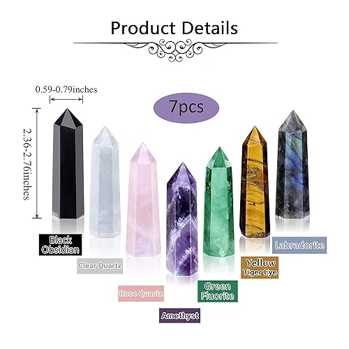 Set 3 Bacchette Di Cristallo Curativo - Quarzo Rosa, Trasparente E Giallo, Per Reiki E Meditazione - Foto 11