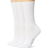 HUE Women’s Scalloped Pointelle Crew Sock