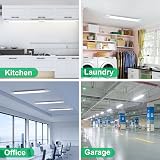 Amdelne 6000K LED Batten Light 5FT 150CM 45W IP65 Plug in Wall Ceiling view 5