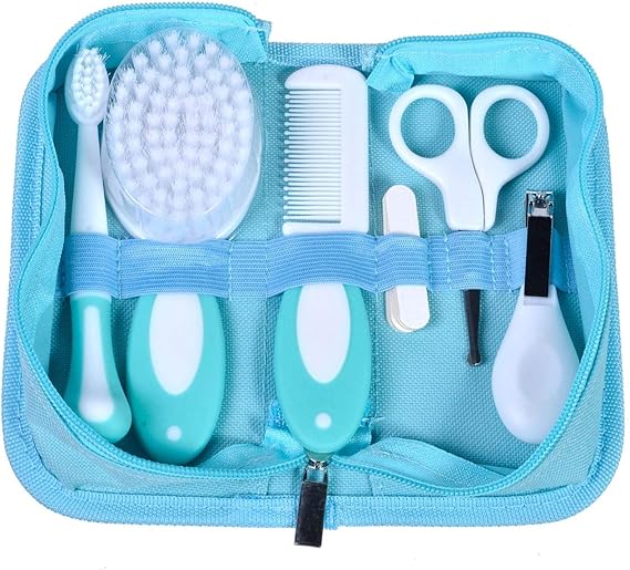 Baby Boy Grooming Set Blue Includes Case Keeps