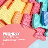 kidoola Foam Baby Play Mat 29x29cm 9pc Interlocking EVA Tiles Multicolor view 4