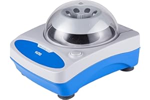 +UXI Mini Centrifuge Machine 4000rpm Scientific Lab Benchtop Microcentrifuge with 2 Rotors for 2ml/1.5ml/0.5ml/0.4ml/0.2ml centrifuge Tubes 110V Low Noise——Not for Blood Collection Tubes