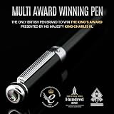 Scriveiner Black Green Rollerball Pen with Schmidt Refill and Chrome Trim view 2