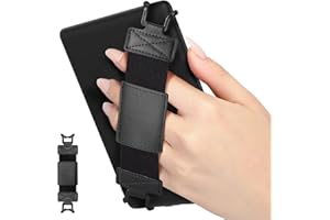 MoKo Soft Hand Strap for 6-8" Kindle eReaders Fire Tablet Kindle/Kobo/Voyaga/Sony Kindle E-Book Tablet, Black High-Elasticity