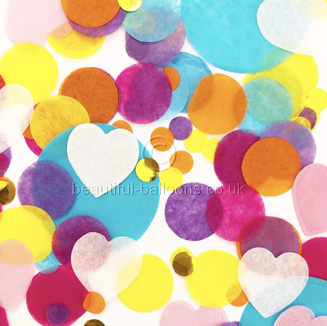 Beautiful Balloons Fiesta Rainbow Party Confetti! Tissue paper, Rainbow Colours, Gay pride, Unicorn theme