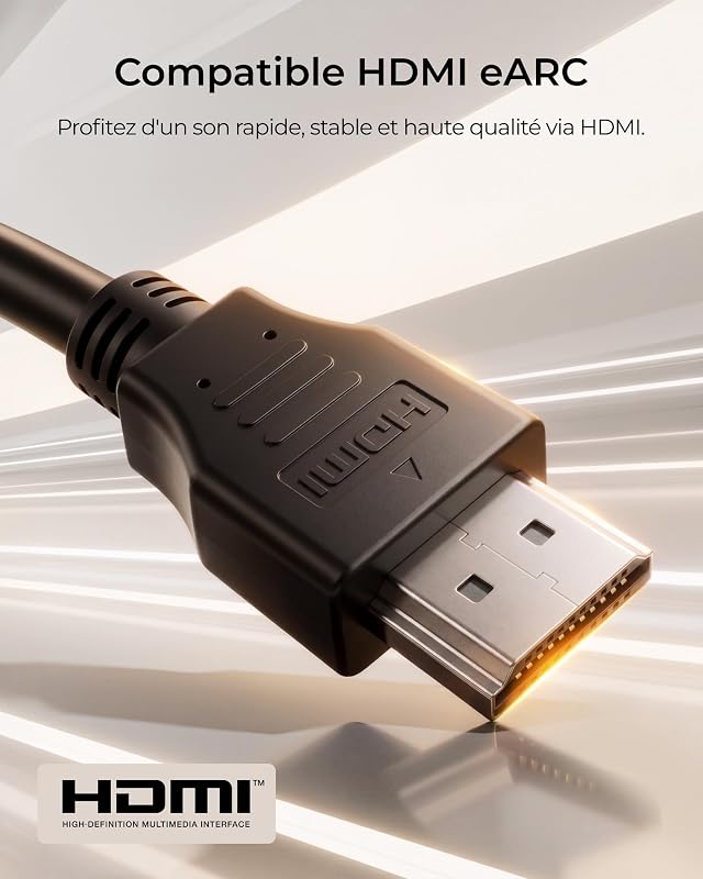 5.1 Barre de Son TV avec Dolby Atmos, Caisson de Basses Sans Fil