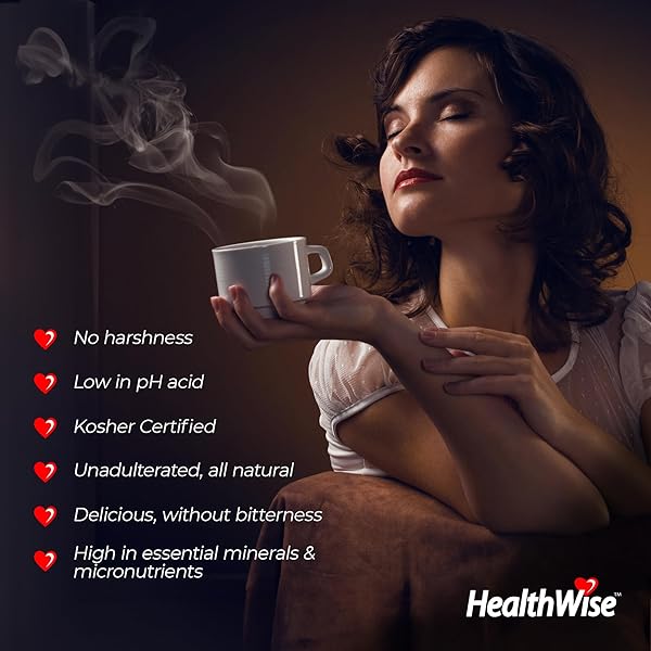 HEALTHWISE LOW ACID COFFEE K-CUPS – SOOTHE ACID REFLUX & HEARTBURN, GENTLE ON SENSITIVE STOMACHS, EASES DIGESTIVE DISCOMFORT – CLASSIC COLUMBIAN SUPREMO (UNFLAVORED) – 12 COUNT (PACK OF 1)
