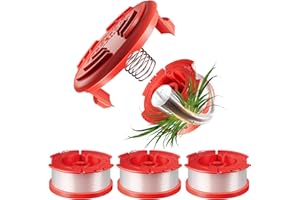Chway 5 Pcs CMZST0653 String Trimmer Spools Compatible with Craftsman Weed Eater CMCST900, CMESTA900, CMESTE920, CMCST98020, 4 Pcs 0.065’’ Replacement Spools, 1 Pcs CMZST120SC Cap and 1 Pcs Spring