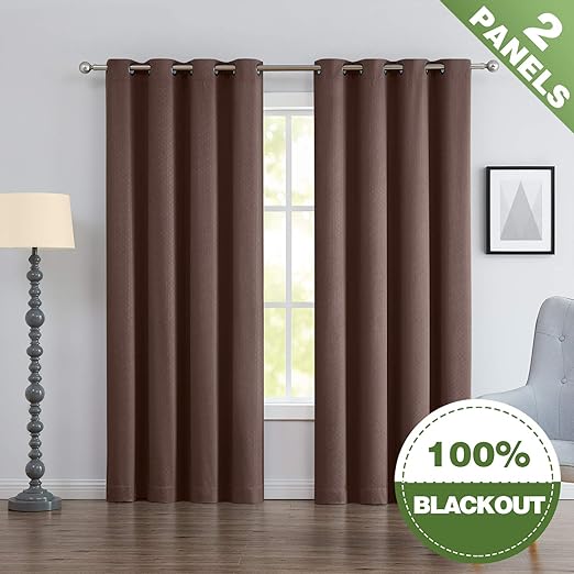 Amazon Com Ecodecor 100 Full Blackout Curtain Drapes For Hotel
