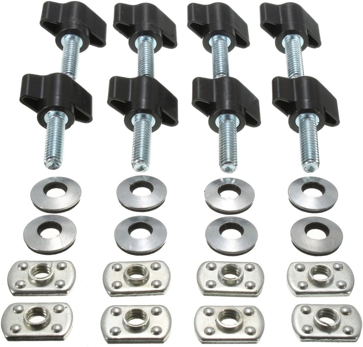 Moligh doll 1 Set Universal Hard Top Quick Removal Nut Screws Washers For Jeep/Wrangler YJ TJ JK