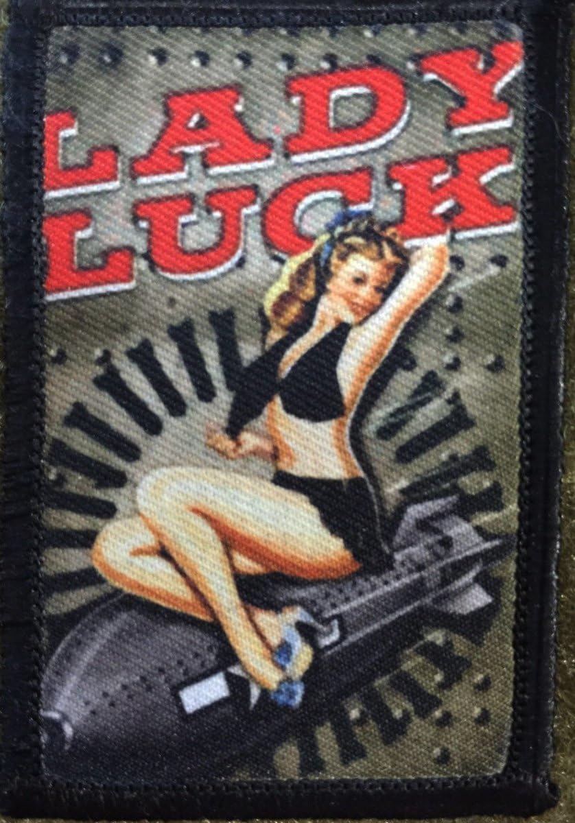 Bomber Pin Up Girl Lady Luck Morale Patch. WWII Gear Patches by RedheadedTshirts | Pin up Gril Patch for Your Plate Carrier Accessories, Military Gear, Tactical Vest, Backpack or hat