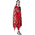 SWI WITH LABEL Women's Kashmiri Aari Embroidered Wool Stole