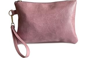 K.E.J. Wristlet Clutch Purses for Women Leather Wallet Purses Small Purse Wristlet Wallet for Women Ladies Gifts