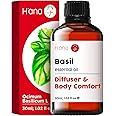 H’ana Basil Essential Oil - 100% Pure and Natural Essential Oil for Diffuser, Hair, and Aromatherapy - with a Herbaceous and Refreshing Scent (1 Fl Oz)