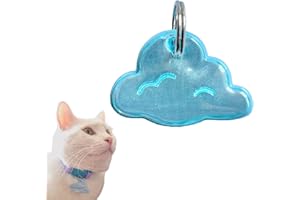 Kittyrama Reflective Cat Charm - Safety Tag. Lightweight, High Visibility, Waterproof. Fits All Collars.