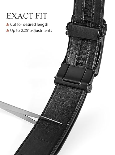 SKiporty Black Mens Belt Ratchet Belts Dress Casual Leather Belt for Men With Slide Adjustable Click Buckle Gifts Box A-Black 01 32" to 38" Waist Adjustable in Kenya | Whizz Belts SKiporty Black Mens Belt Ratchet Belts Dress Casual Leather Belt for Men With Slide Adjustable Click Buckle Gifts Box A-Black 01 32" to 38" Waist Adjustable in Kenya | Whizz Belts