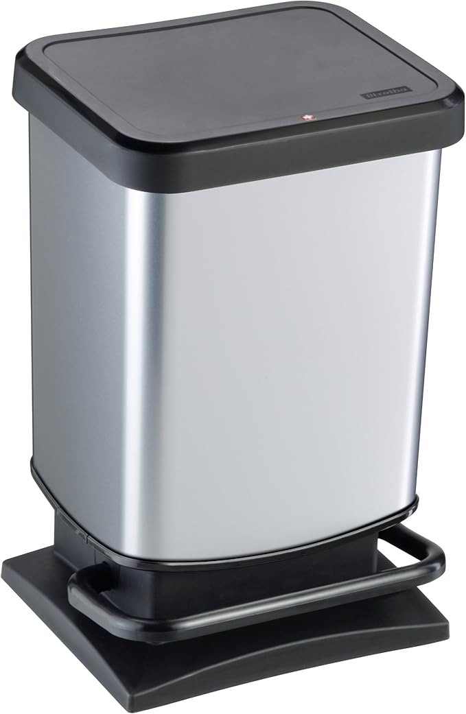 Rotho Paso Waste bin 20l with OdourProof lid and Pedal, Plastic (PP