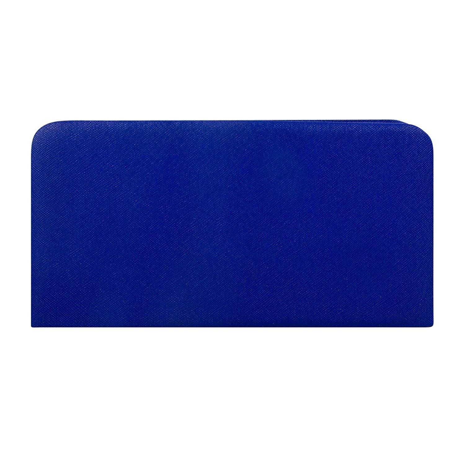 fargo pu women's wallet clutch (blue_flfg-014)