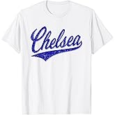 Chelsea London England Varsity Script Classic Sport Jersey T-Shirt