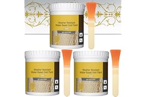 Weather Resistant Water-Based Gold Paint, Water Based Rust Converter Paint, Gold Weatherproof Painting, Weather Resistant Ant