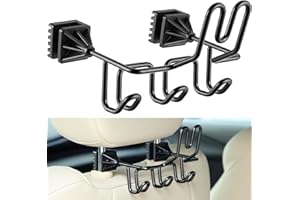 Enhon Hard Hat Holder for Truck, Car Holder Organizer with 3 Hooks for Safety Helmet, Caps, Jacket, Tool Bag, Hard hat Accessories for Men and Women(Black,1 Pcs)