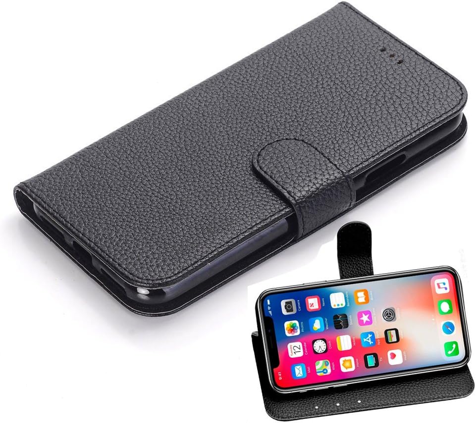 Suncase Custodia In Pelle Per IPhone X: Fatta A Mano Con Linguetta Di Estrazione
