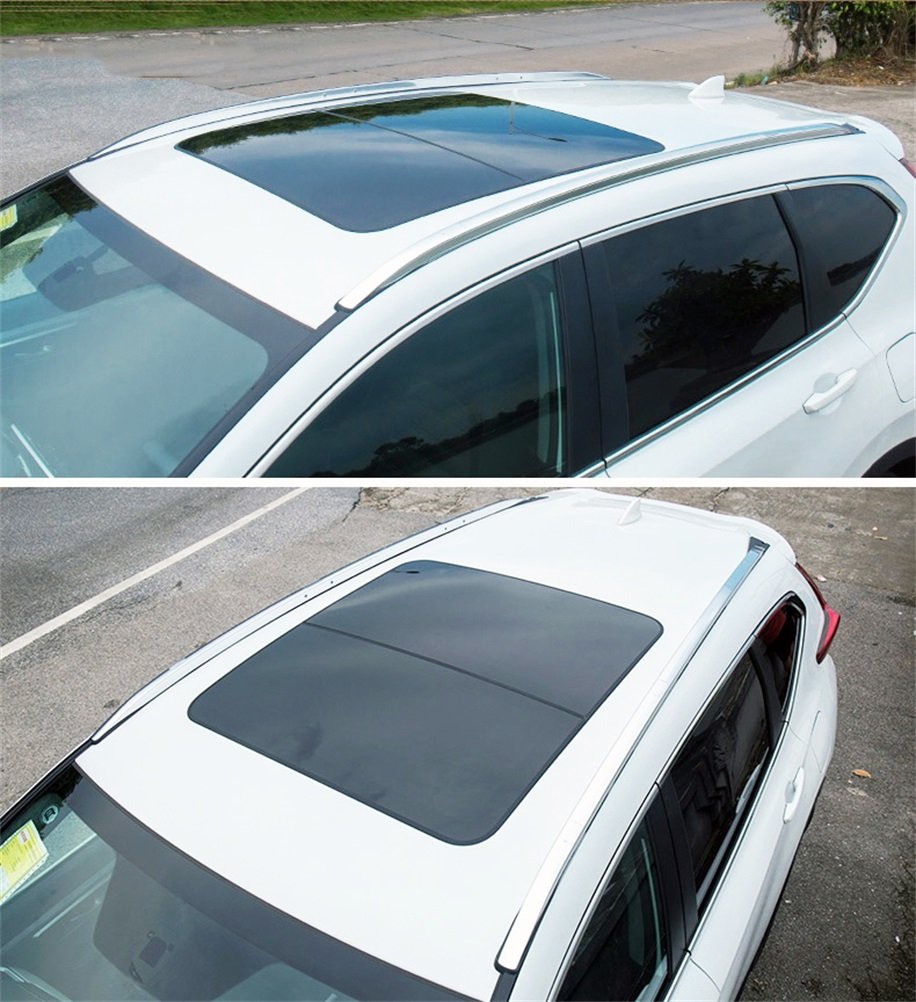 With Open Handle Vesul Black Tonneau Cover Oe Style Retractable Rear Trunk Cargo Luggage Security Shade Cover Shield Fits On Honda Cr V Crv 2017 2018 2019 Automotive Cargo Bars