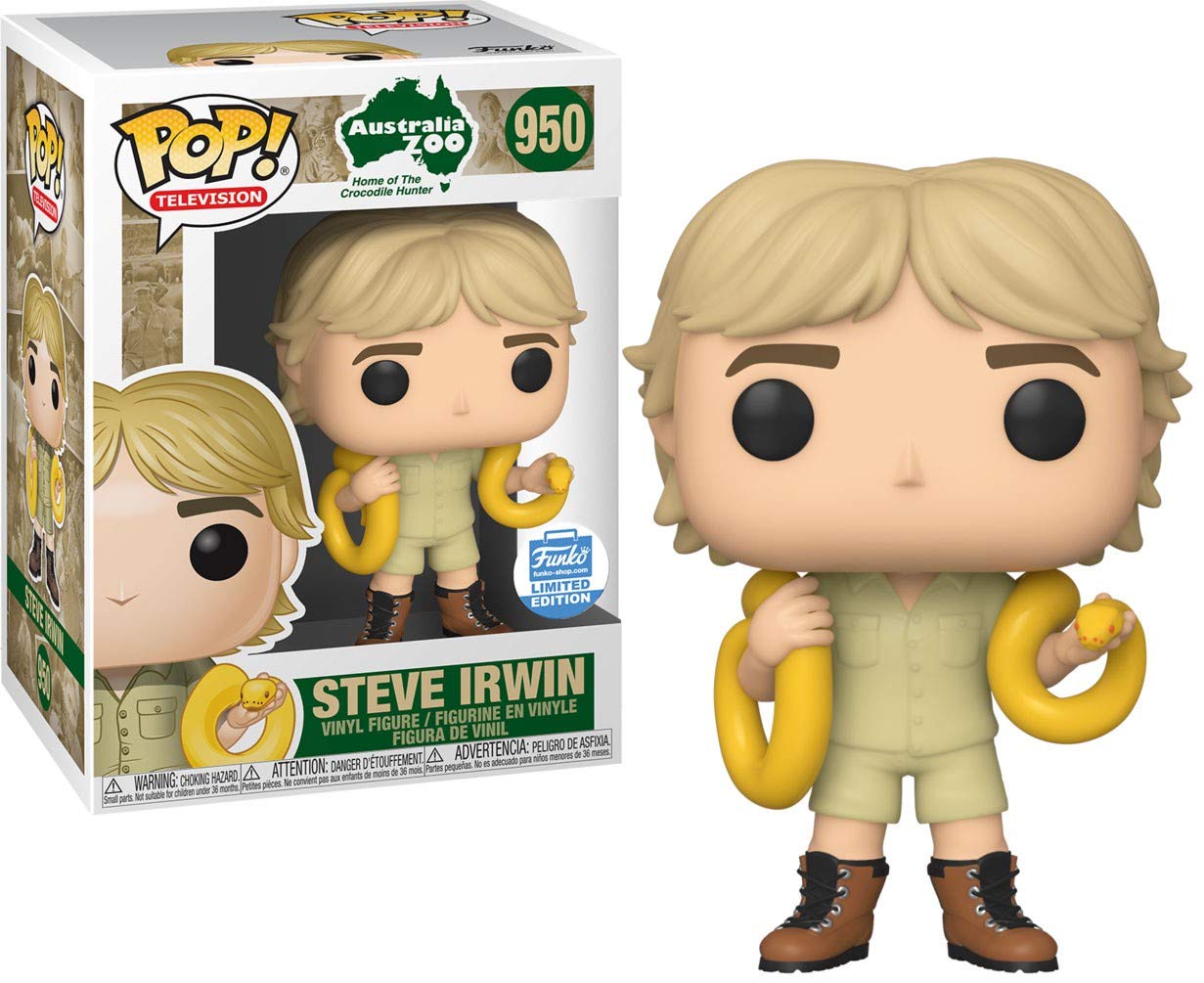 Funko Pop! Television Australia Zoo Crocodile Hunter Steve Irwin with Python Shop Limited Edition