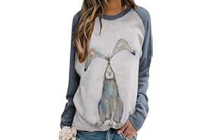 EFOFEI Womens Printed Tops St. Patricks Day Shamrock Sweatshirt Clover Graphic Tops Oversized Shirt