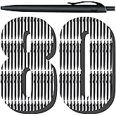 Aozora Pens Bulk,80 Pack Black Click Pens No Bleed,Wholesale Retractable Ballpoint Pens Medium Point,Smooth Ink Pens for Journaling School Office Supplies 1.0MM Black Ink