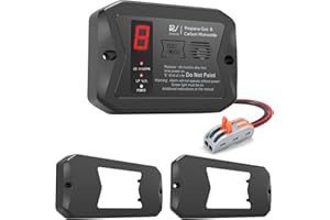 Leakbee RV Dual LP/CO Alarm, RV Carbon Monoxide & Propane Detector, Hardwired-12V DC with 3 Different Brackets for Motorhome 